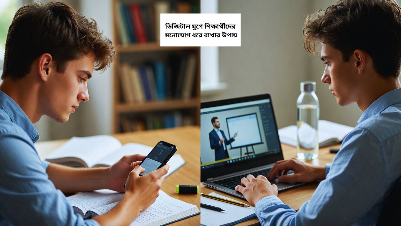ডিজিটাল যুগে শিক্ষার্থীদের মনোযোগ ধরে রাখার উপায়